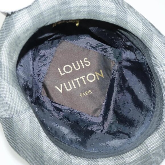 LOUIS VUITTON Hat Cotton S Gray LV - Picture 9 of 12